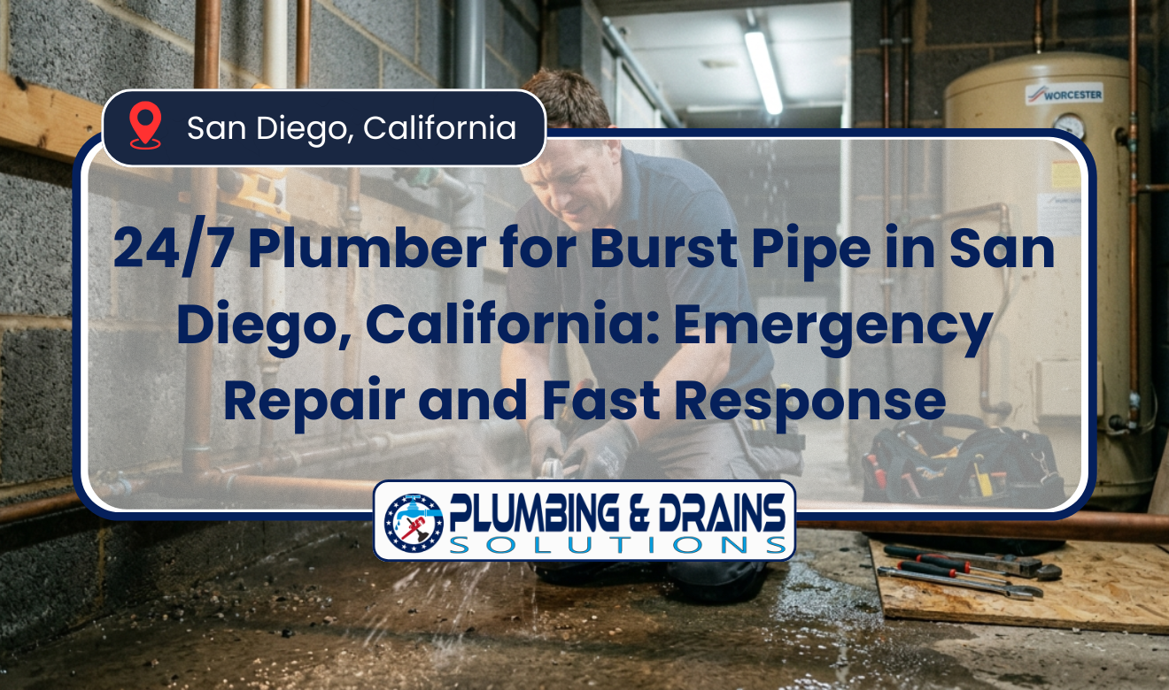 24/7 plumber for burst pipe San Diego